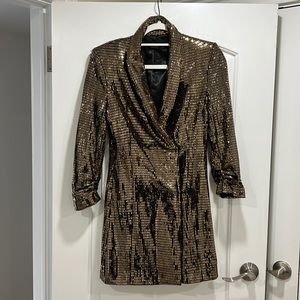 Sparkly Zara Blazer Dress